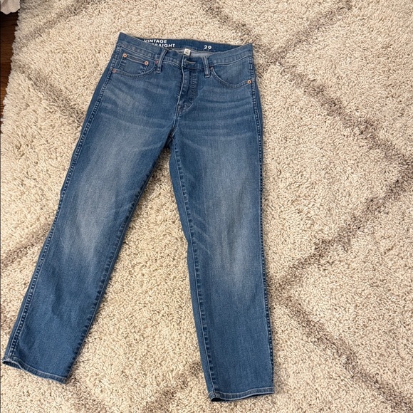 Vintage Pants - Vintage Slim JCrew Blue Straight Jeans Size 29